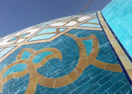 رونمایی گنبد مسجد جامع شهرک غرب